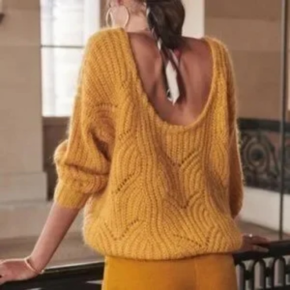 Sezane Simone Jumper in Yellow - Picture 2 of 7